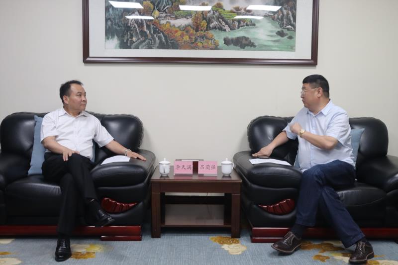李天滿會見四川大學(xué)全球創(chuàng)聯(lián)常務(wù)副會長、四川會長呂藺強一行