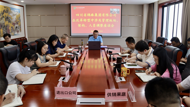 集團(tuán)公司召開在改革轉(zhuǎn)型中涉及管理板塊、架構(gòu)、人員調(diào)整座談會(huì)